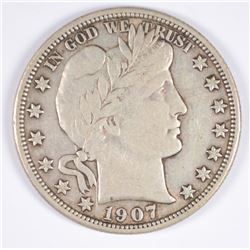 1907-O BARBER HALF DOLLAR F/VF