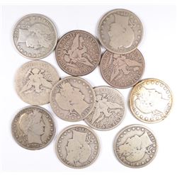 (11) BARBER HALF DOLLARS (07-D, 07-O, 08, 08-D, 08-O, 08-S, 09-O, 12, 12-D, 12-S