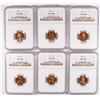 Image 1 : ( 6 ) 1961 LINCOLN CENTS NGC PROOF-67 RED