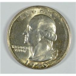 1940-S WASHINGTON QUARTER, MS-64