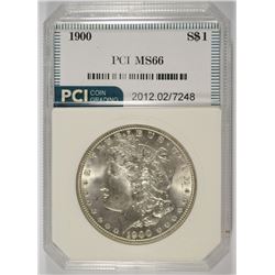 1900 MORGAN SILVER DOLLAR, PCI MS-66  SUPERB WHITE