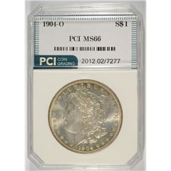 1904-O MORGAN SILVER DOLLAR, PCI MS-66  SUPERB!