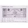 Image 2 : RARE! TEXAS CONFEDERATE PRINTING BLOCK THAT PRODUCED A THREE DOLLAR BEARER NOTE