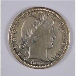 1908-D BARBER QUARTER, AU-55