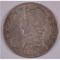 1832 CAPPED BUST HALF DOLLAR, XF NICE!!