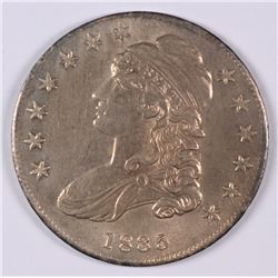 1835 BUST HALF DOLLAR, AU-58