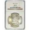 Image 1 : 1881-CC MORGAN SILVER DOLLAR, NGC MS-63