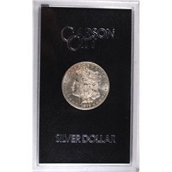 1879-CC GSA MORGAN SILVER DOLLAR IN ORIGINAL BOX WITH COA, EXTREMELY RARE! NICE!