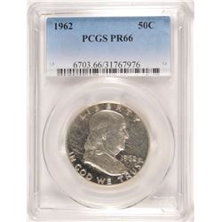1962 PROOF FRANKLIN HALF DOLLAR PCGS PR-66
