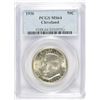 Image 1 : 1936 CLEVELAND COMMEN HALF DOLLAR PCGS MS-64