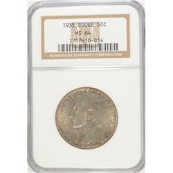 1935 BOONE COMMEN HALF DOLLAR NGC MS-64