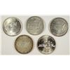 Image 2 : (5) COMMEN HALF DOLLARS (4-1952 W/C & 1982-D WASHINGTON)