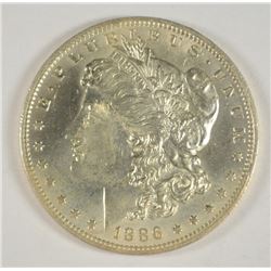 1886-O MORGAN DOLLAR AU/BU DETAILS