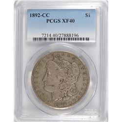 1892-CC MORGAN DOLLAR PCGS XF-40