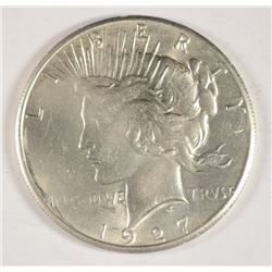 1927 PEACE DOLLAR AU/BU