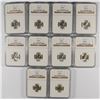 Image 1 : LOT OF ( 10 ) 1953-S ROOSEVELT DIMES, NGC MS-66