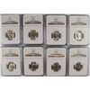Image 1 : LOT OF ( 8 ) 1943-P JEFFERSON NICKELS, NGC (7) MS-66 (1) MS-65