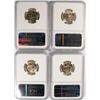 Image 2 : LOT OF ( 4 ) 1943-S  SILVER JEFFERSON NICKELS, NGC MS-66