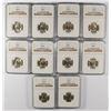Image 1 : LOT OF ( 10 ) 1945-S JEFFERSON NICKELS, NGC MS-66