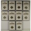 Image 1 : LOT OF ( 10 ) 1955 ROOSEVELT DIMES, NGC MS66