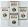 Image 1 : ( 4 ) 1955 WASHINGTON QUARTERS, NGC MS-65