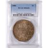 Image 1 : 1886 MORGAN SILVER DOLLAR, PCGS  MS-65+  GORGEOUS COLOR