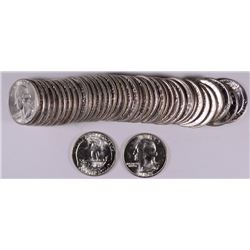 ORIGINAL GEM BU ROLL OF 1953 WASHINGTON QUARTERS  TOUGH!