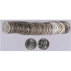 ORIGINAL GEM BU ROLL OF 1957-D WASHINGTON QUARTERS