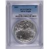Image 1 : 2003 AMERICAN SILVER EAGLE, PCGS MS-70! PERFECT!