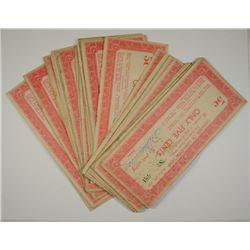 (50) 1933 CLAY COUNTY, KS (DEPREESION SCRIPTS) FIVE CENTS