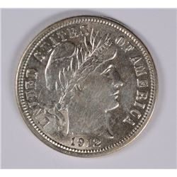 1912 BARBER DIME AU-58