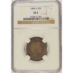 1896-S BARBER QUARTER NGC FAIR-2 (KEY DATE)