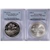 Image 1 : COMMEM SILVER DOLLARS: 1993 WWII, PCGS PR-69 DCAM & 06 S.F. OLD MINT PCGS MS-69