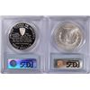 Image 2 : COMMEM SILVER DOLLARS: 1993 WWII, PCGS PR-69 DCAM & 06 S.F. OLD MINT PCGS MS-69