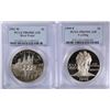 Image 1 : 1995 CYCLING & 2002-W WEST POINT COMMEM SILVER DOLLARS:  BOTH PCGS PR-69 DCAM