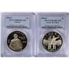 Image 1 : 2004 EDISON & 2004 LEWIS & CLARK COMMEM SILVER DOLLARS:  BOTH PCGS PR-69 DCAM