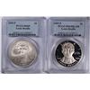Image 1 : ( 2 ) 2009 LUIS BRAILLE COMMEM SILVER DOLLARS: 1-PCGS PR-69 DCAM & 1-PCGS MS-69