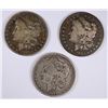 Image 1 : LOT OF ( 3 ) NICE CIRC MORGAN DOLLARS: 1878, 1879 &  1882