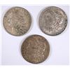 Image 1 : SET OF NICE 1921 P-D-S MORGAN SILVER DOLLARS