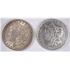 Image 1 : MORGAN SILVER DOLLARS: 1885 AU & 1889-O XF