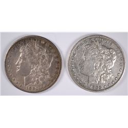 MORGAN SILVER DOLLARS: 1880 XF & 1883 XF