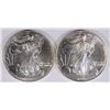 Image 1 : ( 2 ) UNC 1999 AMERICAN SILVER EAGLES