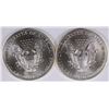 Image 2 : ( 2 ) UNC 1999 AMERICAN SILVER EAGLES