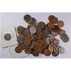 ( 100 ) CIRCULATED INDIAN HEAD CENTS 1909 AND OLDER, UNSEARCHED