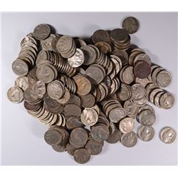 ( 240 ) PIECES NICE CIRCULATED BUFFALO NICKELS, UNSEARCED 1938 AND OLDER