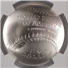 Image 3 : 2014 BASEBALL HALL OF FAME SILVER DOLLAR, NGC MS-69