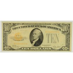 1928 $10 US GOLD CERTIFICATE