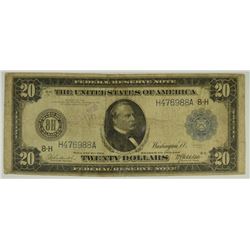 1914 $20 FEDERAL RESERVE NOTE