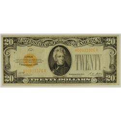 1928 $20 US GOLD CERTIFICATE (NICE)