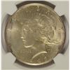 Image 2 : 1923-S PEACE DOLLAR NGC MS-63